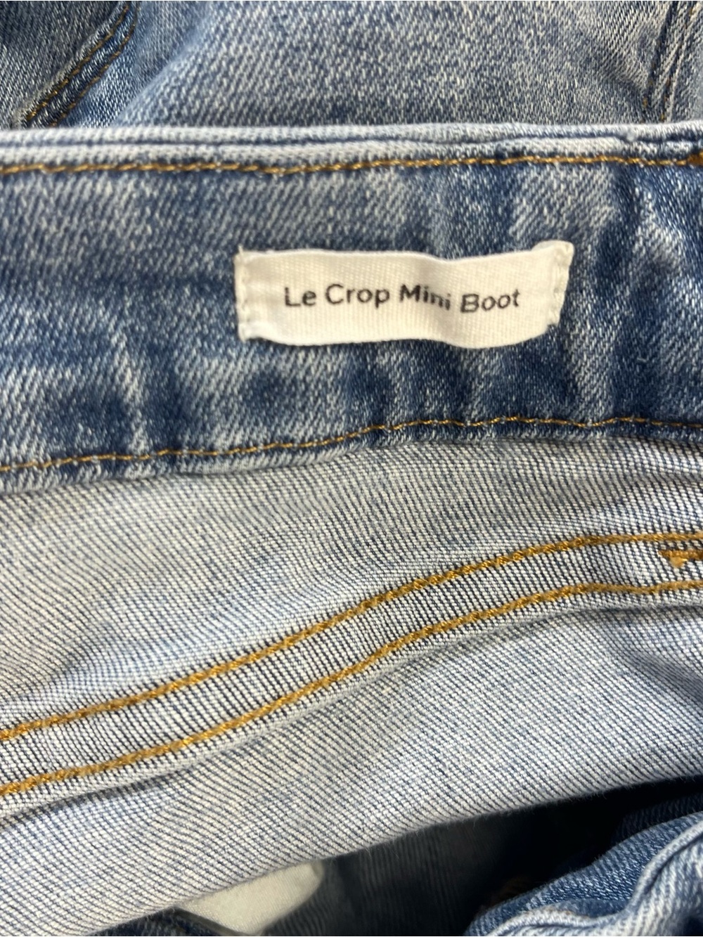 FRAME Le Crop Mini Boot Jeans – Light Wash – Size 27 - Picture 7 of 9
